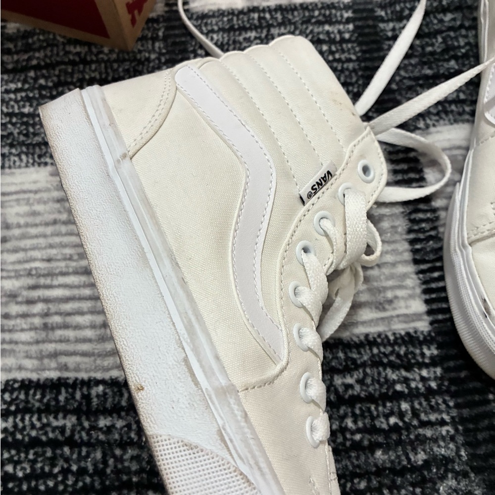 Vans White High-Tops - Picture 3 of 6